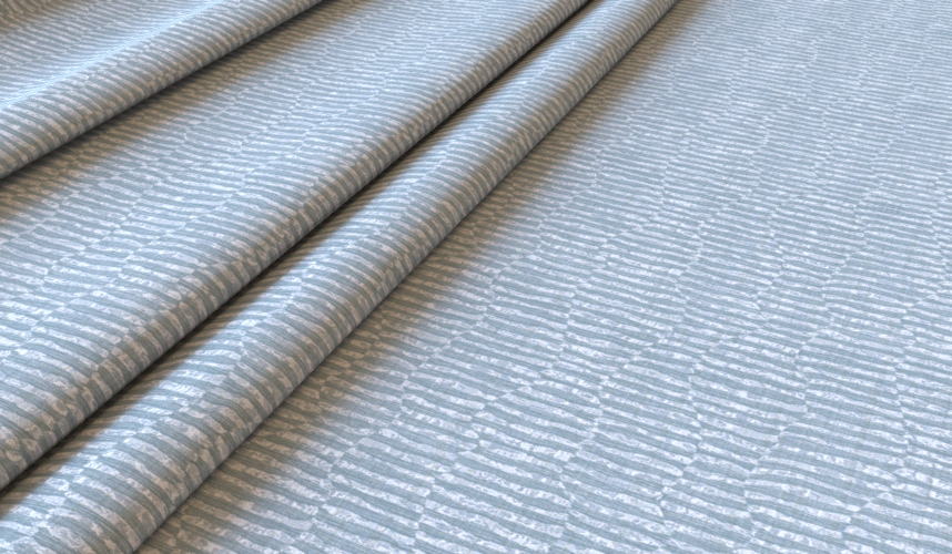 Landscape Dusky Blue Fabric