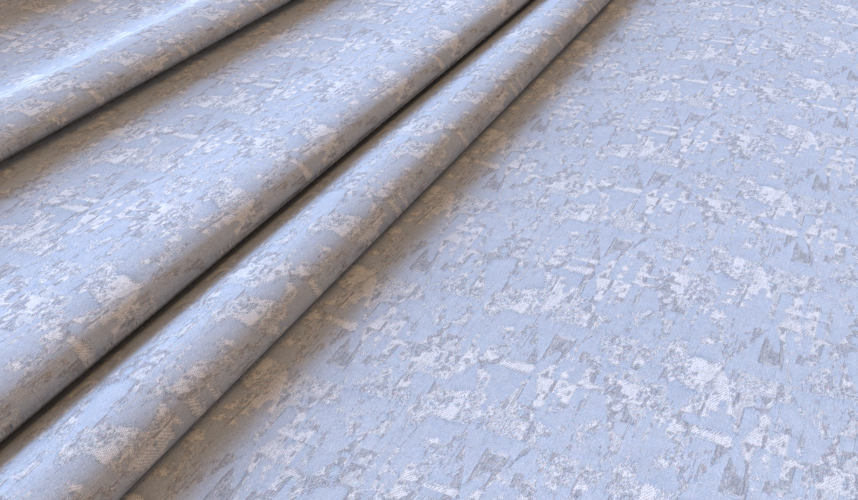 Pyramid Dusty Blue Fabric