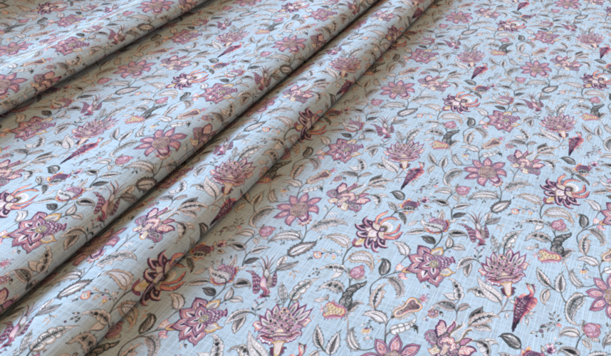 Tuin Mauve Fabric
