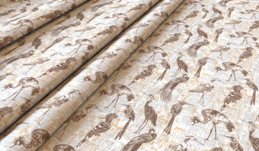 Safari Brass Fabric