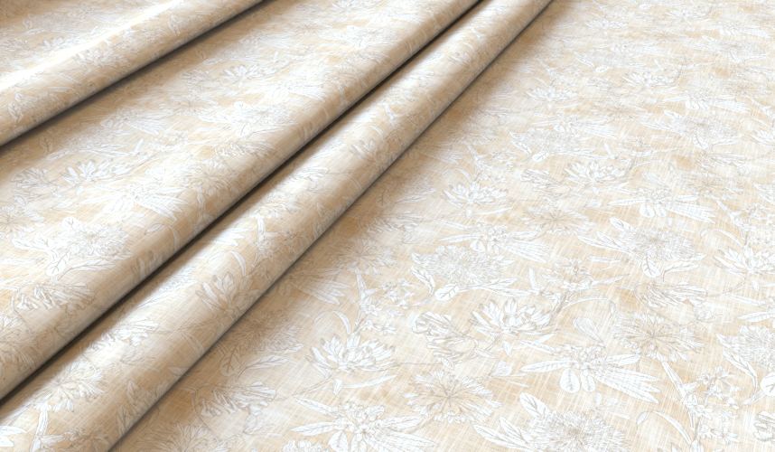 Serene Butterscotch Fabric