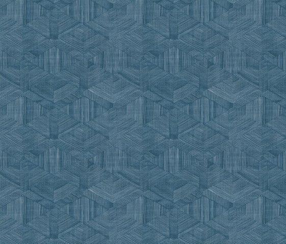Maze Indigo Fabric