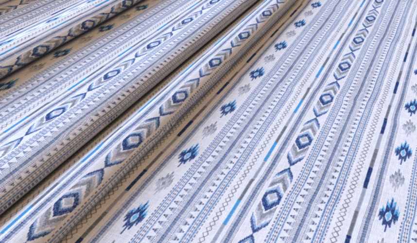 Tribe Indigo Fabric