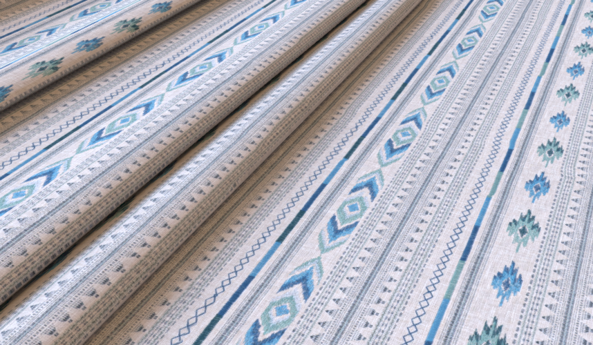 Tribe Teal Fabric