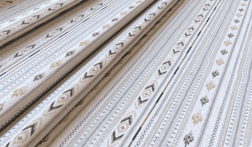 Tribe Taupe Fabric